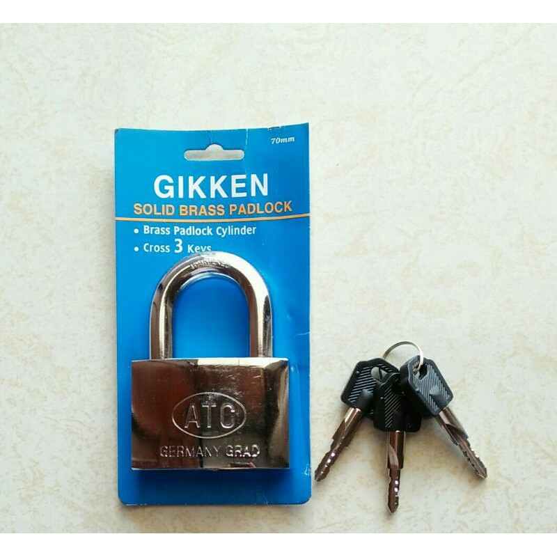 Gembok Pagar 70 mm Kunci Bintang