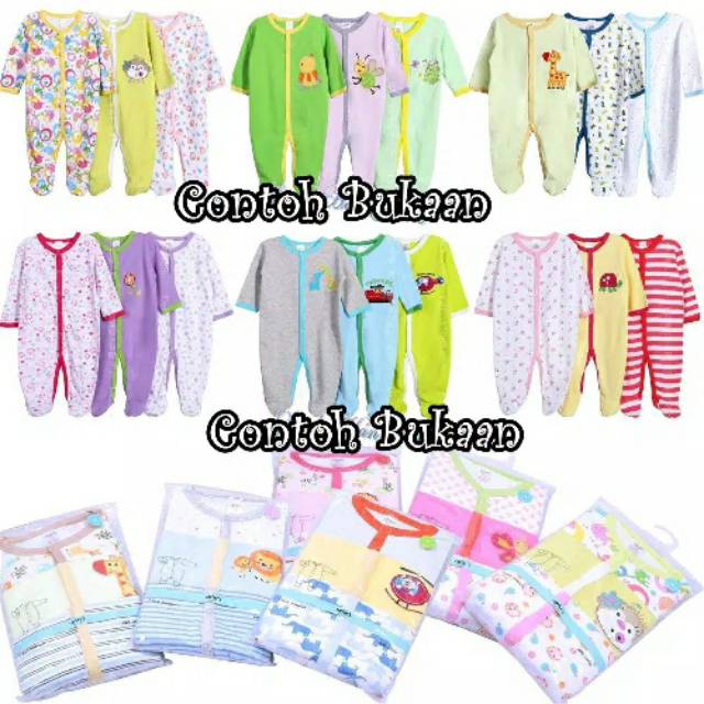 Sleepsuit 3in1 / sleepsuit baby 3in1 / sleepsuit tutup kaki