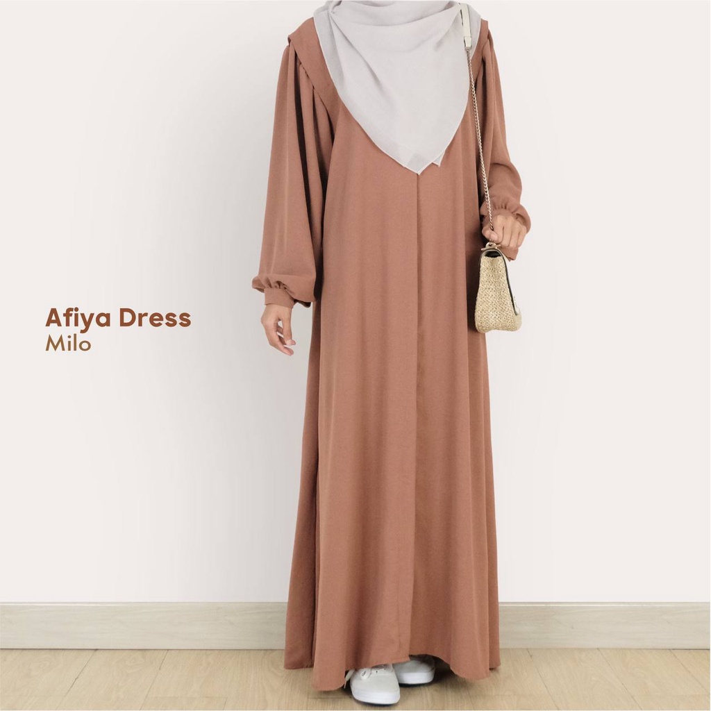 Afiya Dress | Gamis Jumbo Muslimah Syari