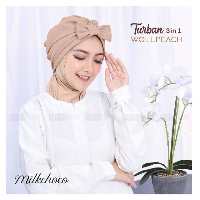 Turban Wollpeach / Wolfis 3in1