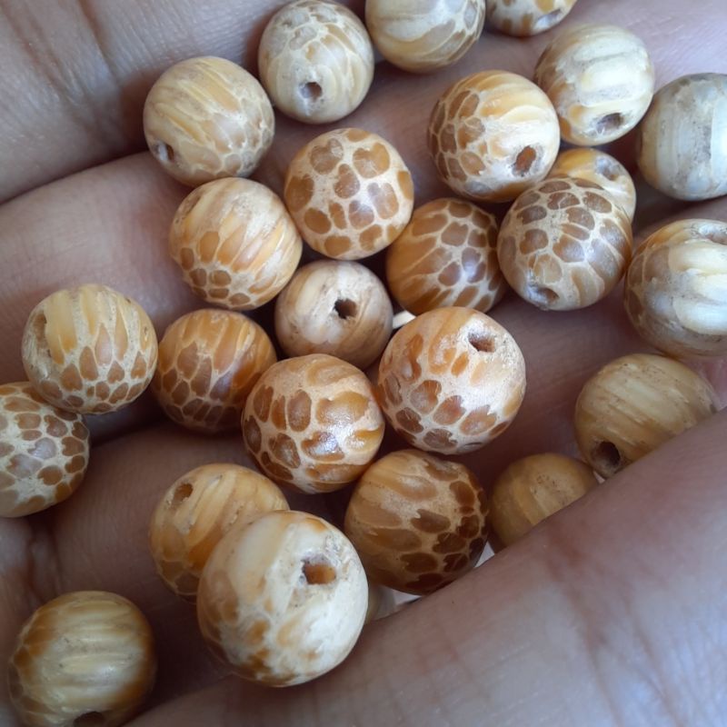 Butiran Kayu Liwung Jenar Untuk Gelang Tasbih 8mm