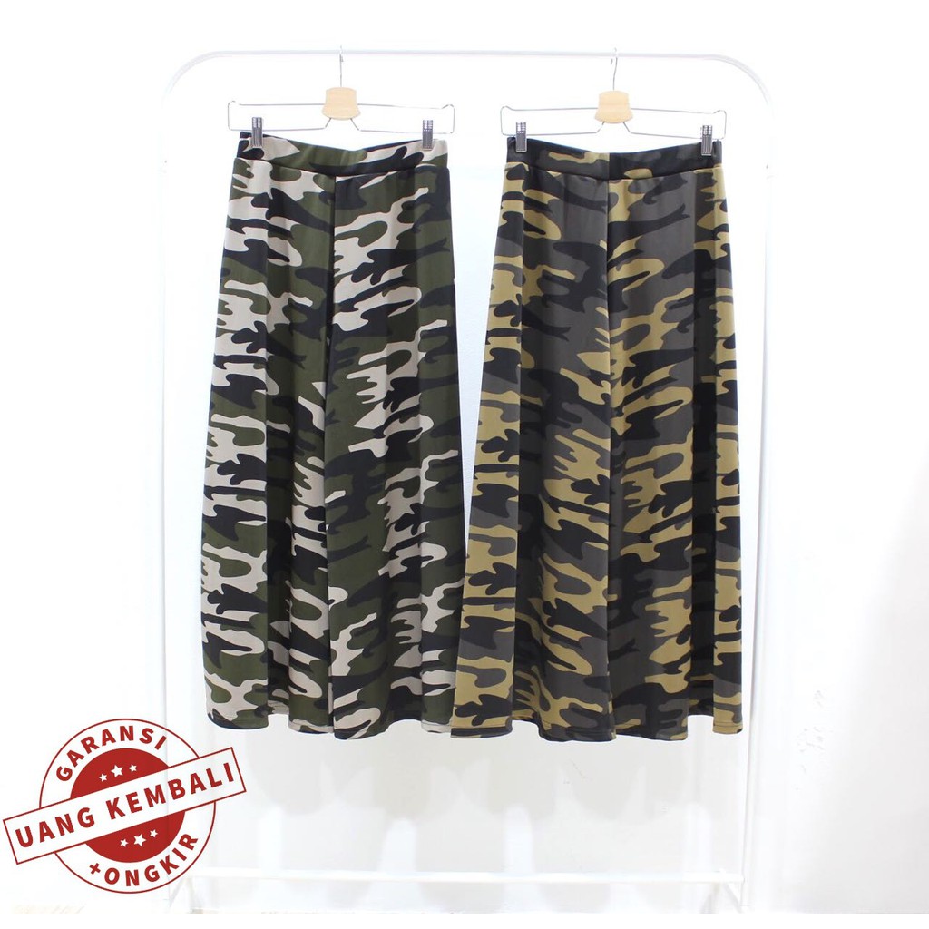 FIDELIS KULOT SCUBA ARMY TEBAL (BERAT 440gr) / CELANA PANJANG WANITA / ROK ARMY