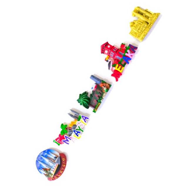 Magnet kulkas malaysia tempelan kulkas malaysia souvenir penang souvenir kualalumpur souvenir malaka