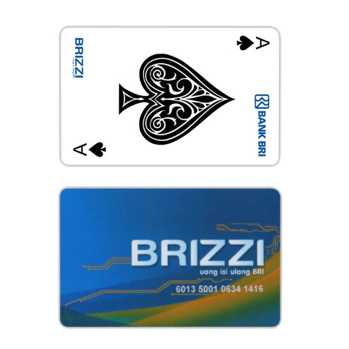 Kartu Remi As Kartu E-Money BRIZZI BRI Custom Card