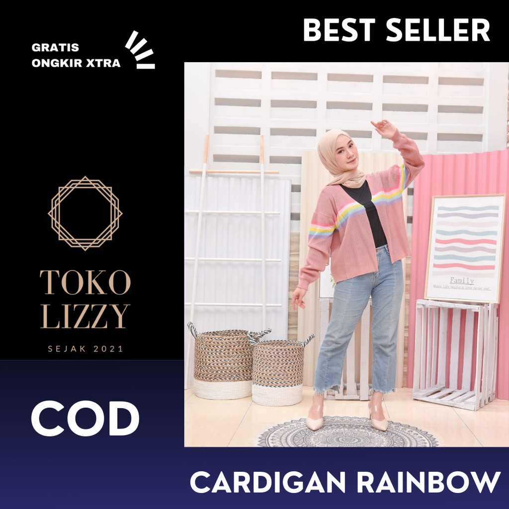 TOKO LIZZY - Cardigan Rainbow