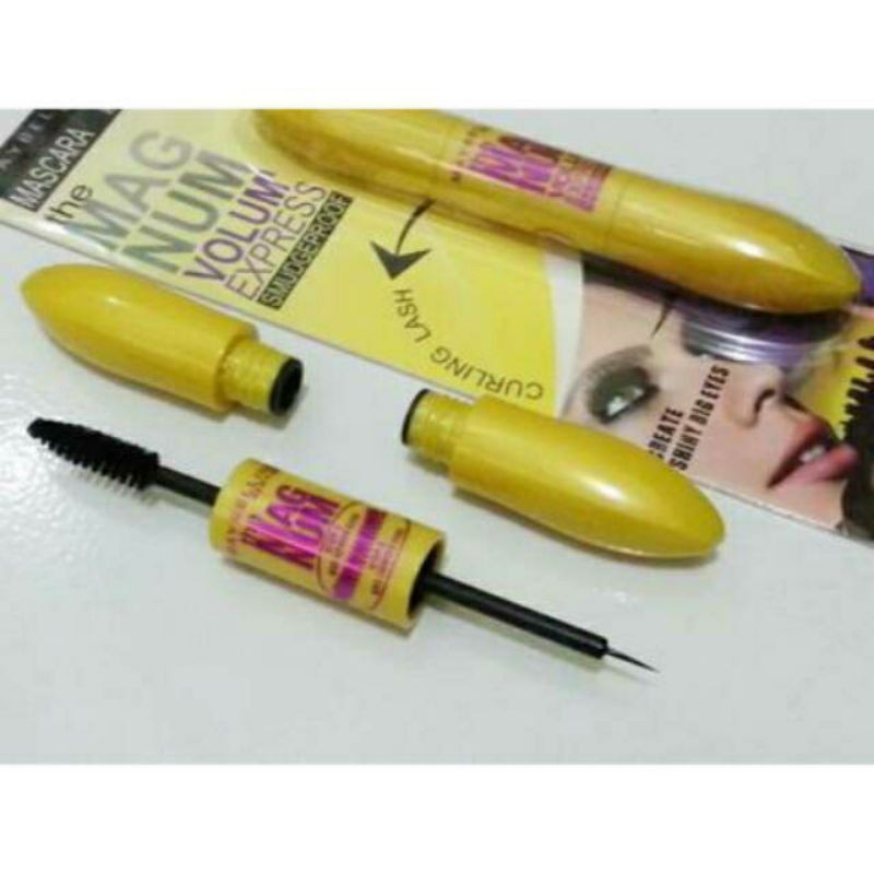 MASCARA EYELINER 2in1/MAGNUM MASCARA EYELINER - WATERPROOF