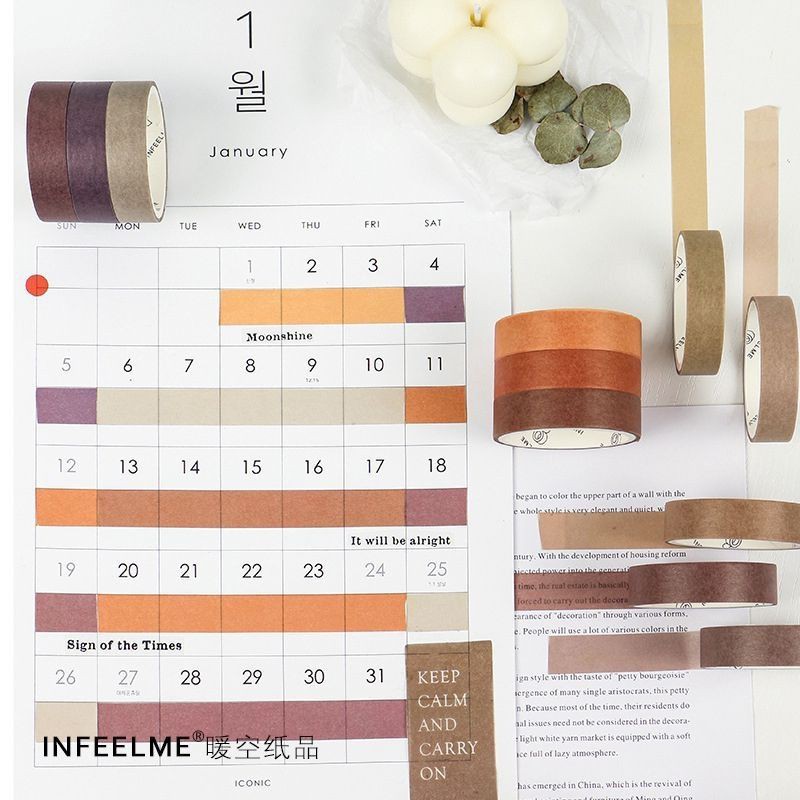 

[GAEKOPEDIA] 10 mm Selotip Washi Warna Pelangi Polos Untuk Dekorasi