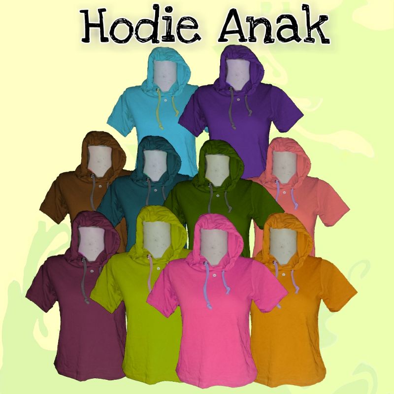 hodie anak tangan pendek