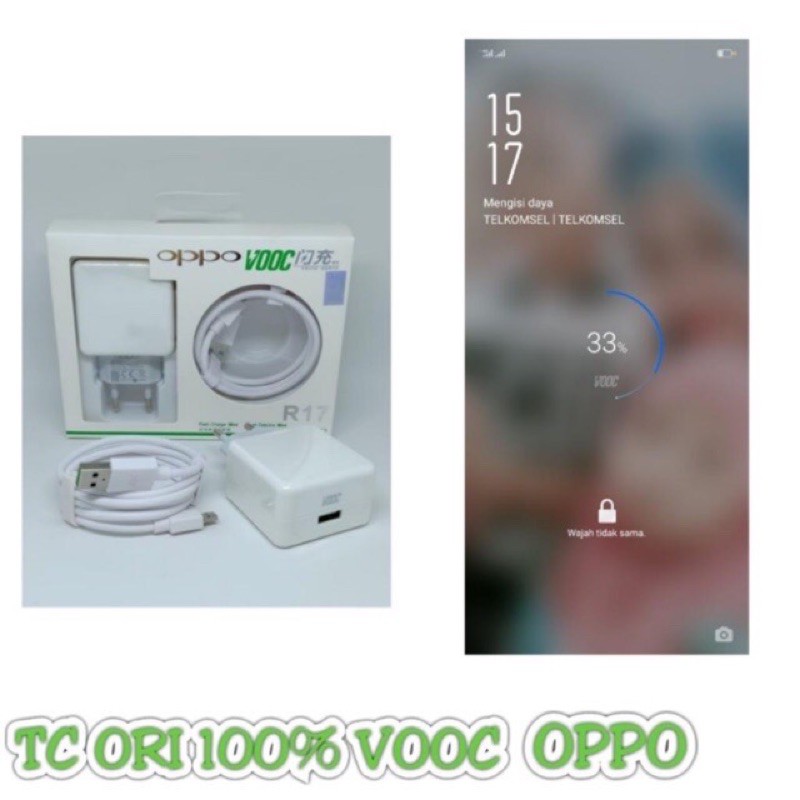 TC Charger Oppo R17 Super Vooc Original 100% USB Tipe C Kualitas Highgrade