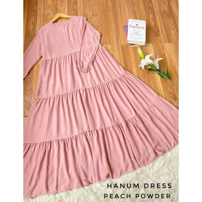 HANUM Dress JUMBO/hanum dress/dress rayon polos/busui/COD