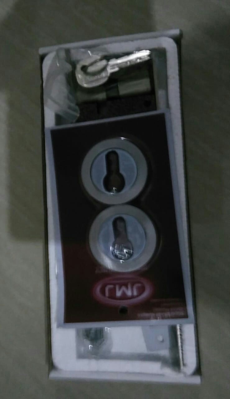 Pull Handle Tarikan Kunci Pintu Rumah Dua Mahoni Kotak Gepeng + Body Pelor + Ring Kunci