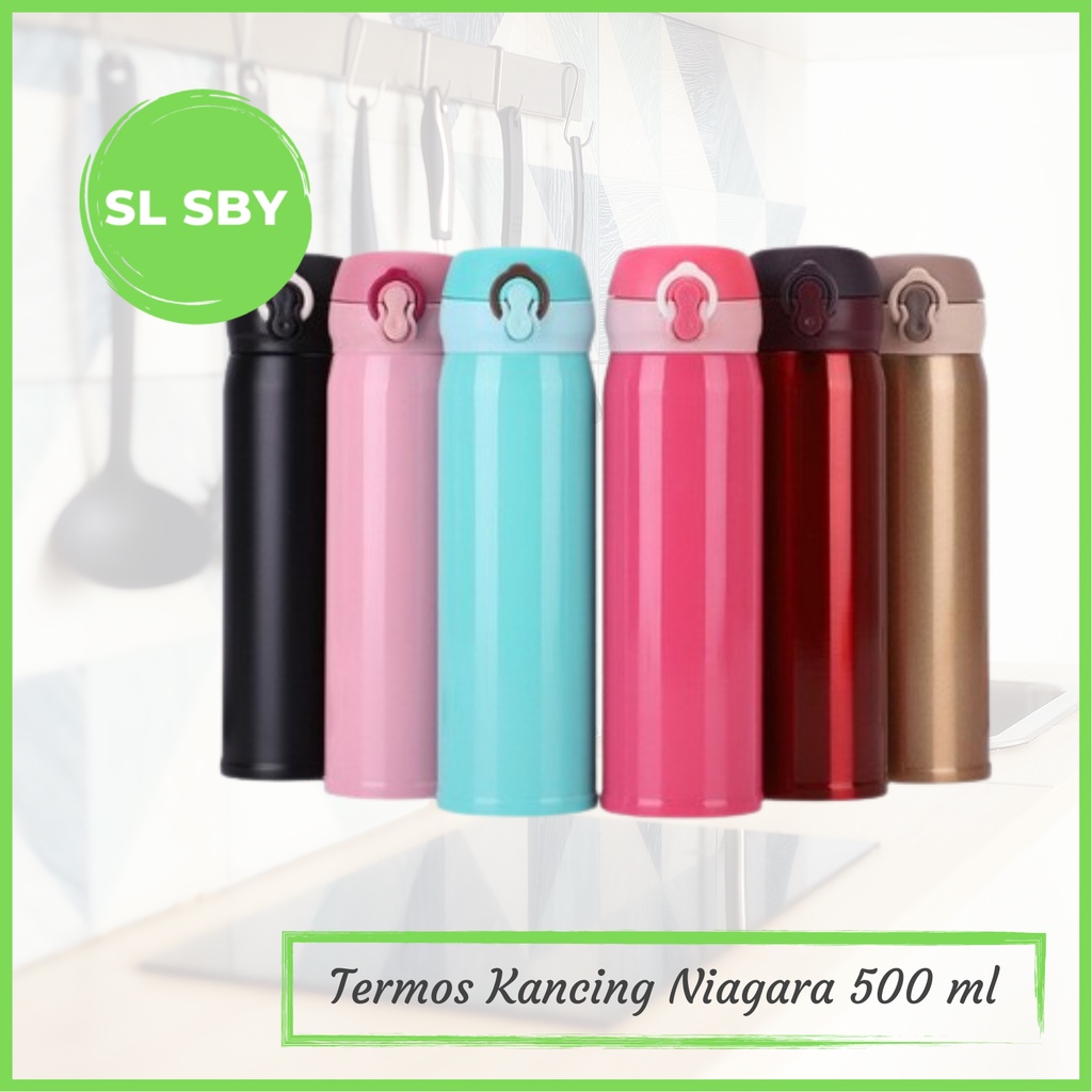 TERMURAH TERMOS POLOS NIAGARA KANCING 500 ML