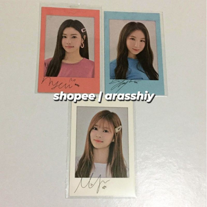 [Official] IZ*ONE IZONE Polaroid B Eyes On Me EOM Hyewon Chaeyeon Minju PC Photocard