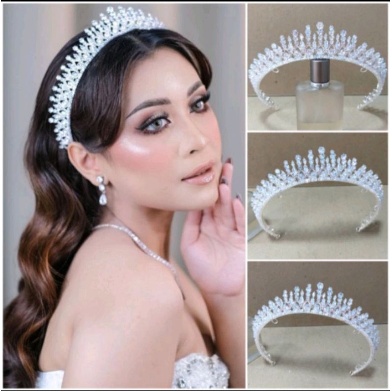 mahkota weding pengantin mahkota zircon crown zircon