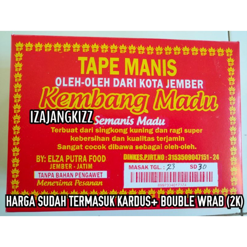 

(COD) TERMURAH TAPE MADU KEMBANG MADU 600 GRAM KHAS JEMBER DI JAMIN ASLI
