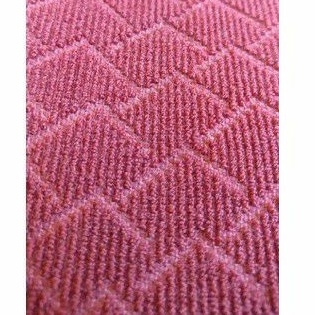 Kain Cotton Embossed | Kain Handuk Kasar | Kain Timbul | Kain Motif Chevron | Warna Merah Maroon Leb