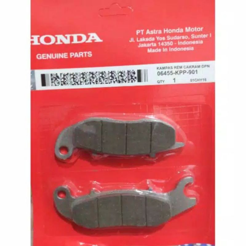 DISCPAD DISPAD KAMPAS REM DEPAN HONDA MEGA PRO NEW TIGER REVO VERZA CB 150 (KPP DEPAN)