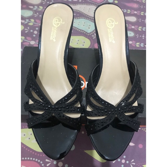 Preloved high heels donatello 3cm black size 38