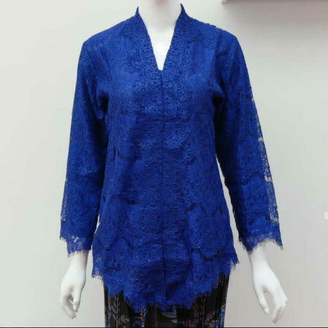 kebaya luna_kebaya_kebaya brukat_kebaya wisuda_kebaya encim_kebaya encim modern_kebaya kartini-BIRU ELECTRIK