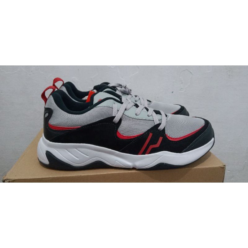 SEPATU CASUAL PIERO QUATRO-GREY/BLACK/WHITE