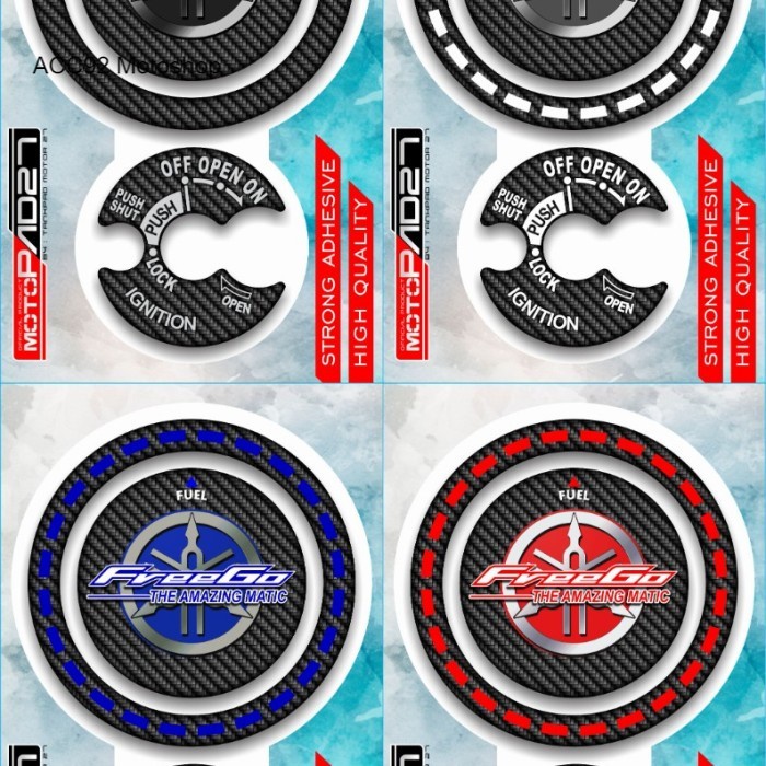 Sticker Fuelpad Keypad Resin Timbul Yamaha Freego