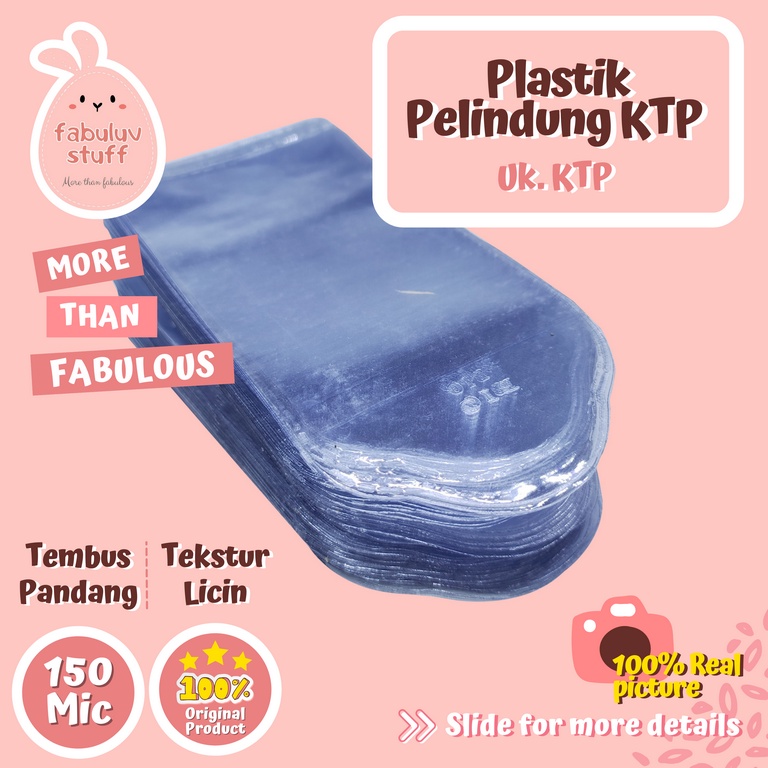 

Plastik Pelindung KTP dan ID Card 150 Micron