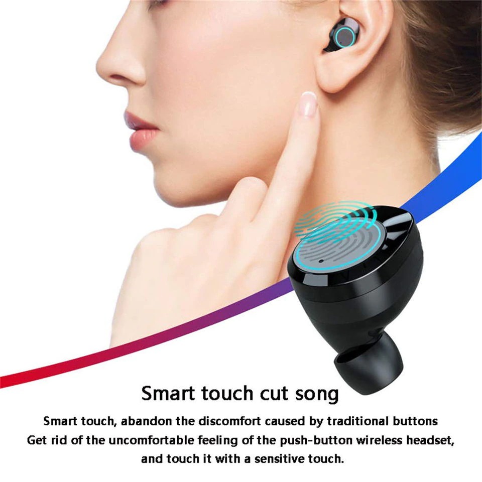 188 X6 TWS Headset Bluetooth 5.0 IPX7 Waterproof Touch Control