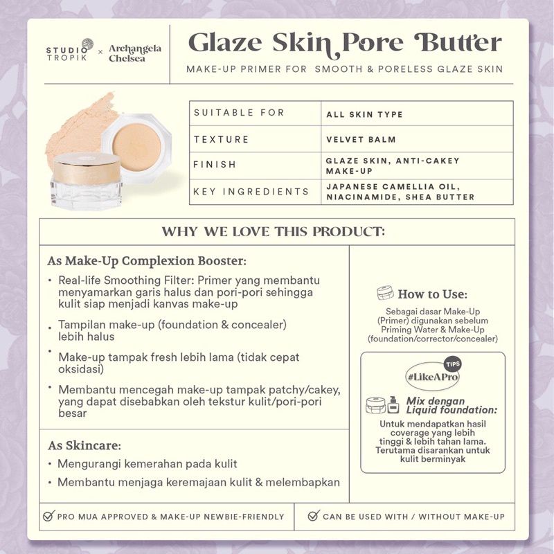 (Share in Jar) Studio Tropik Glaze Skin Pore Butter &amp; Precious Oil Share in Jar