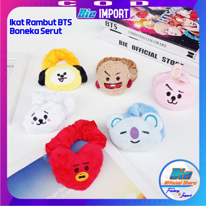 Ikat Rambut BTS Korea Boneka Serut Impor Best Seller