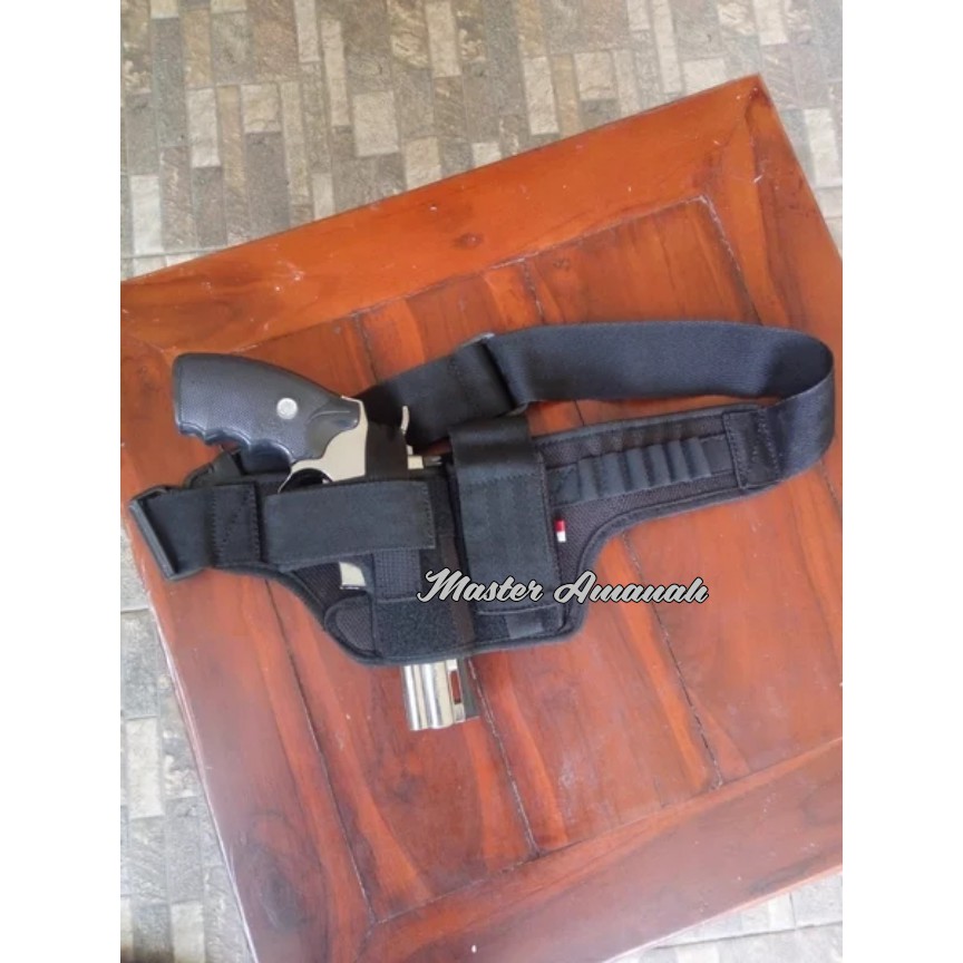 SARUNG PISTOL SABUK 2 / HOLSTER/ PISTOL CASE/ SARUNG PISTOL REVOLVER/SARUNG PISTOL GLOCK/ AIRSOFT
