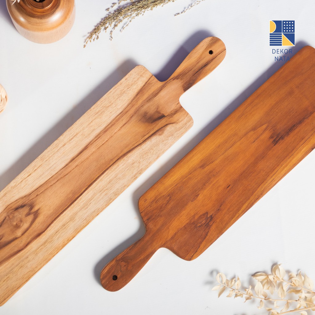 

Dekornata Teak Long Cheese Board / Nampan Kayu / Tatakan Kayu / Wooden Board