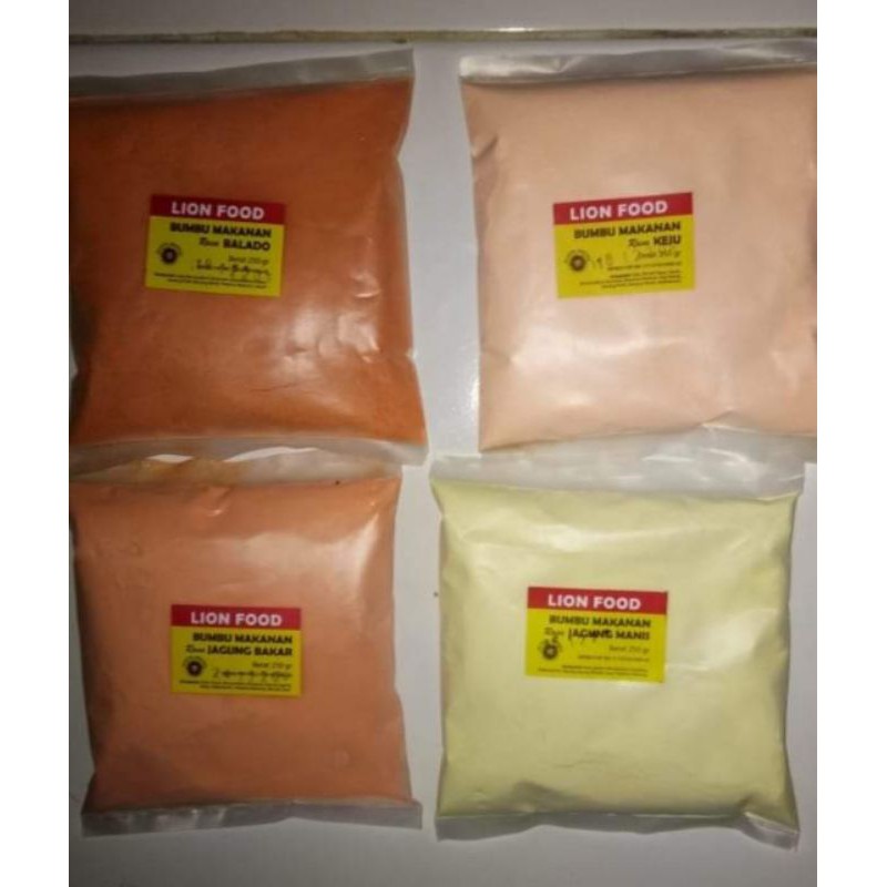 

bumbu makanan cimol, basreng, tahu bulat tabur 250gram merk lion food