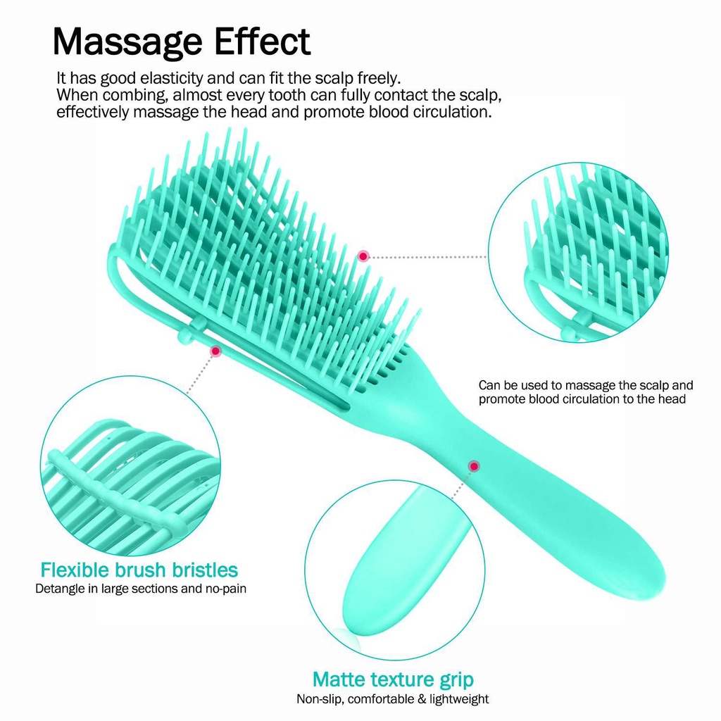 sisir pijat unik / Sisir Rambut Pijat Detangling Sikat Rambut Pijat Kulit Kepala