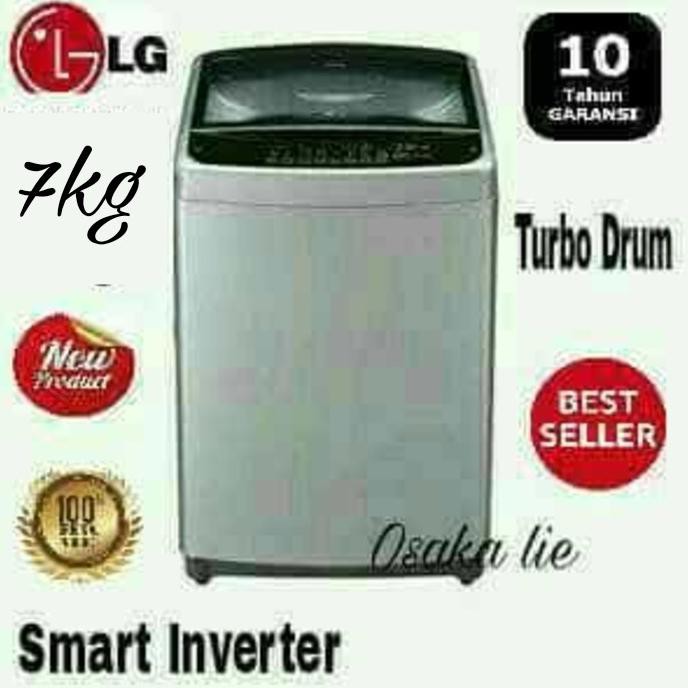 MESIN CUCI SMART INVERTER LG T2107VSPM 7KG 1 TABUNG | MESIN CUCI | GROSIR MESIN CUCI | MESIN CUCI