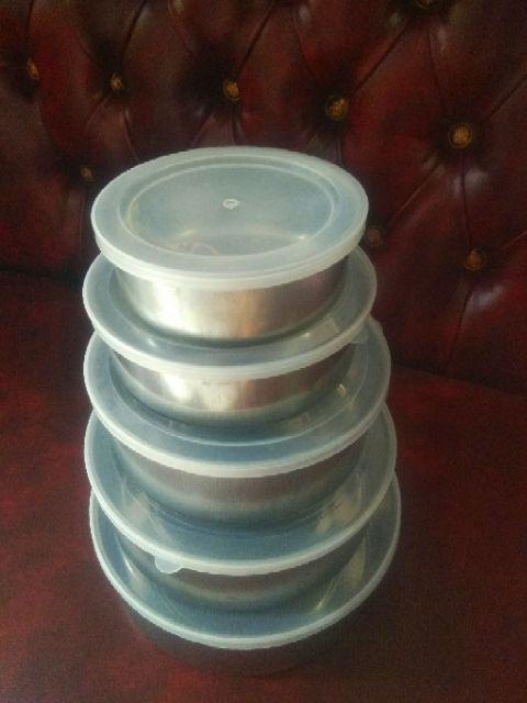 Panci Stainless Steel ( 1 Set Isi 5 Pcs )