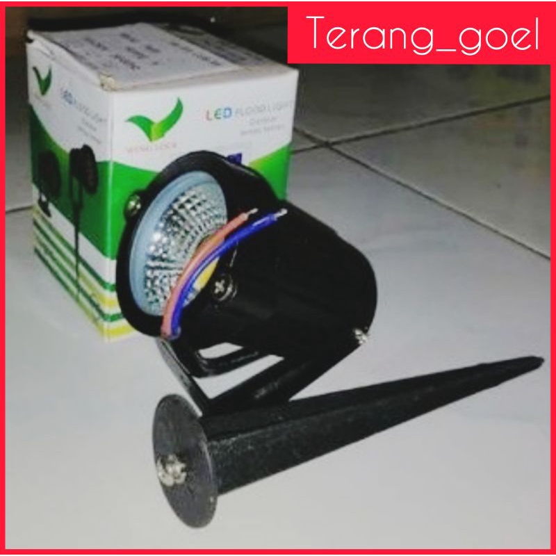 LampuTaman Tancap Led COB / Lampu Sorot Led Tancap dan Tempel