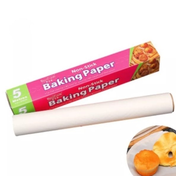 Baking Paper / Alas Kertas Roti Anti Lengket, panjang 5 meter