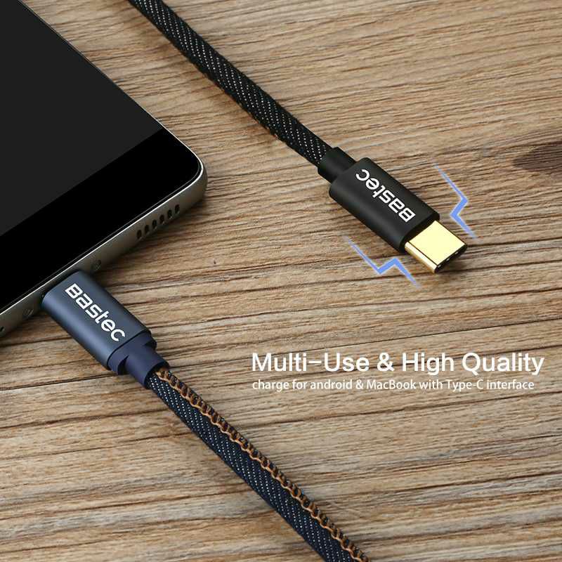 Bastec Kabel Charger Micro USB Leather 100 cm