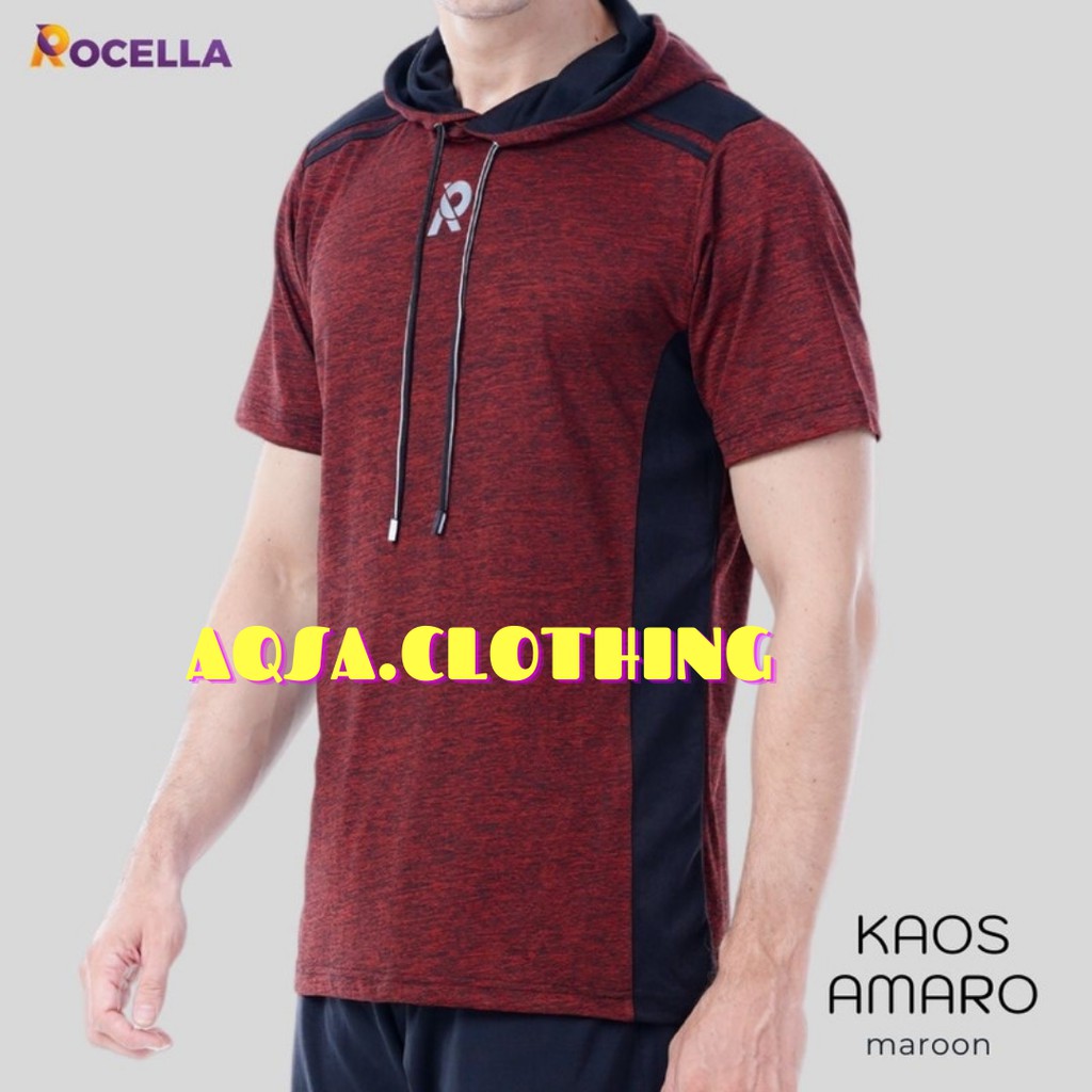 KAOS HOODIE PRIA LENGAN PENDEK - ROCELLA