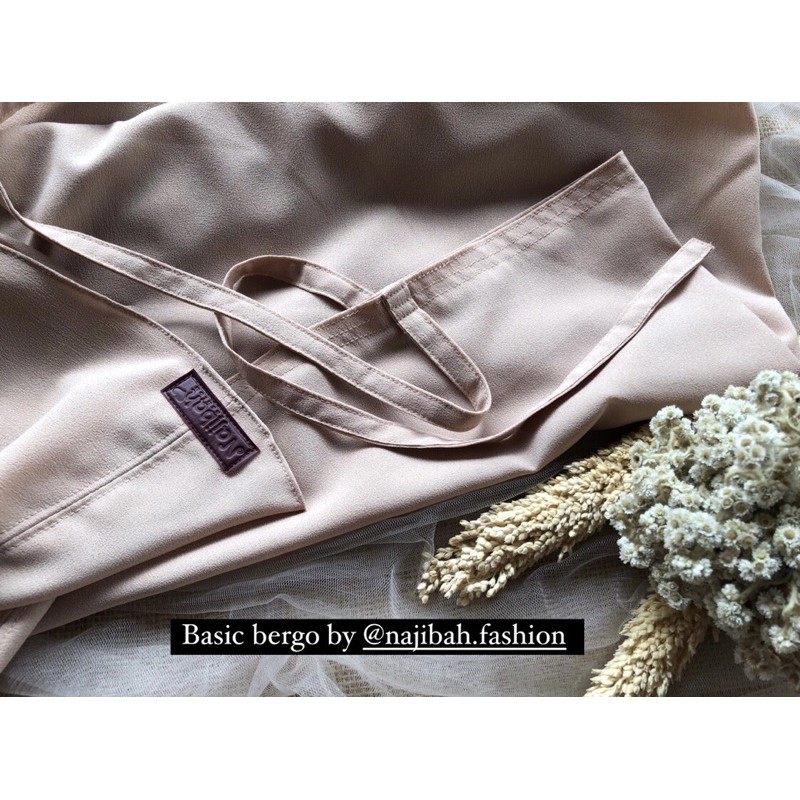 basic bergo maryam / bergo tali / murah bagus