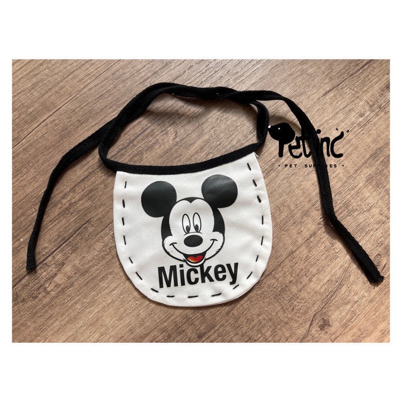 korea monochrome mickey bib