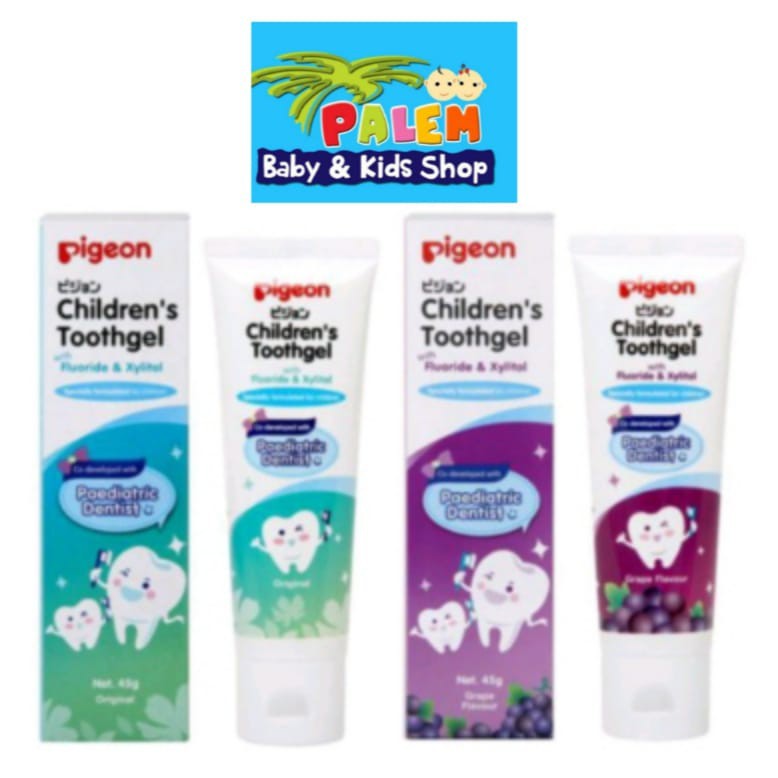 Pigeon Children's Toothgel/pasta gigi anak 45gr original dan grape odol