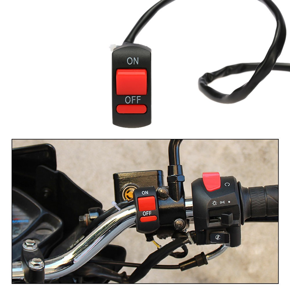 SAKLAR SWITCH BUTTON ON OFF UNTUK LAMPU VARIASI PADA KENDARAAN MOTOR DAN MOBIL 2 DAN 3 KABEL