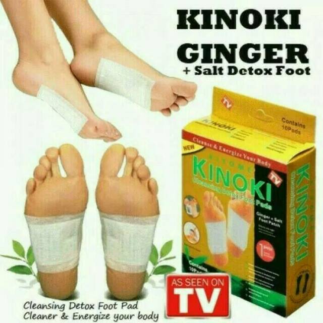 Penyerap racun tubuh Kinoki 1 BOX gold detox foot pad