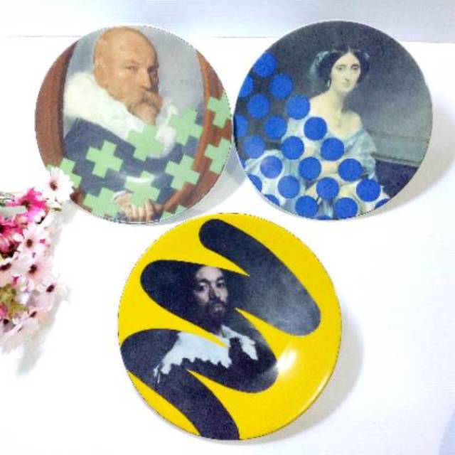 00432 Piring Salad Keramik Hias / Piring Keramik Hias / Piring Keramik Wall Decor / Piring Hias Kera