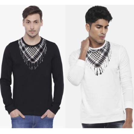 Kaos Motif Sorban Lengan Panjang