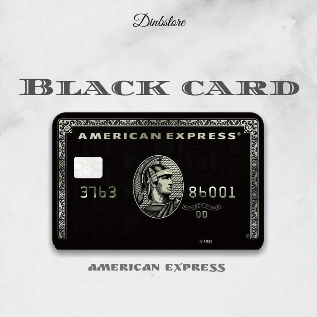 BLACK CARD AMERICAN EXPRESS  | DINBSTORE SKIN CARD / SKIN ATM (Stiker kartu ATM & E-Money)