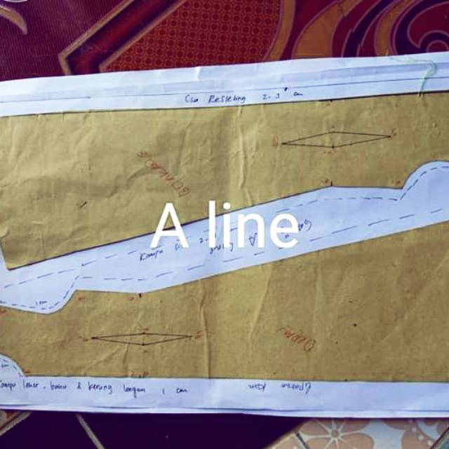 Pola Gamis A Line S-XXL #PolaDasar #PolGamis #GamisALine #PolaJiplak #PolaJahit #PeralatanJahit