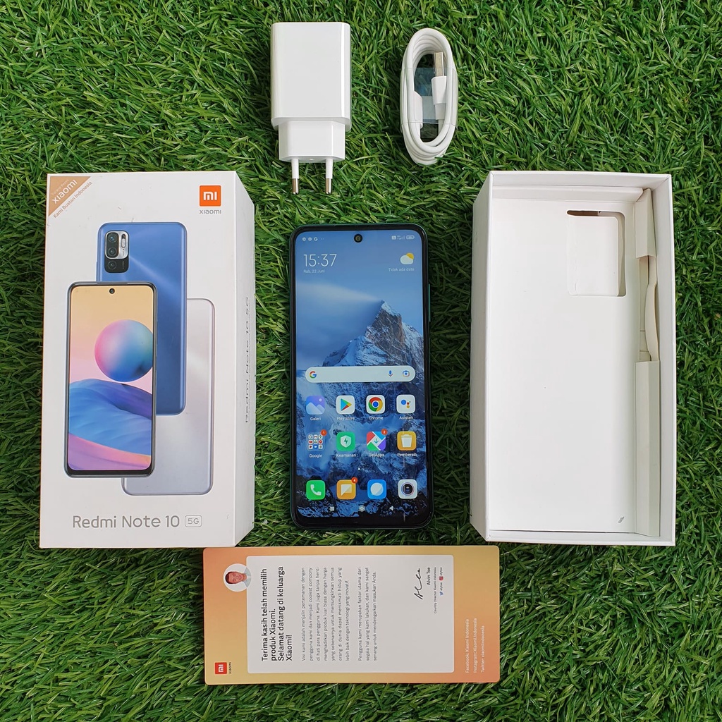 XIAOMI REDMI NOTE 10 5G SECOND 6/128 & 8/128 GB HP SECOND HANDPHONE SECOND HP SEKEN HP BEKAS HP MURA