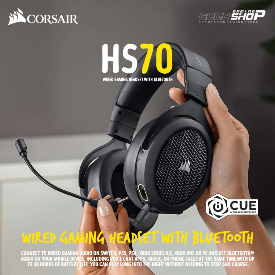 HS70 Wired Gaming Headset with Bluetooth - Gaming Headset